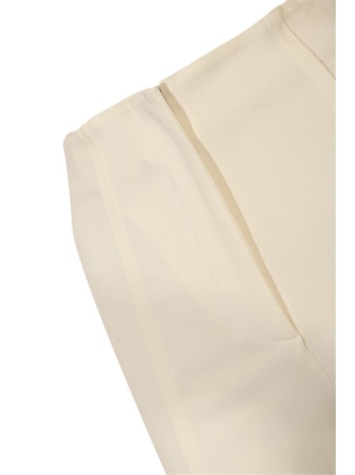 Pantaloni palazzo in punto milano Avorio Liviana Conti | CNTI88A08-1